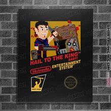 Load image into Gallery viewer, Daily_Deal_Shirts Posters / 4"x6" / Black Hail To The King