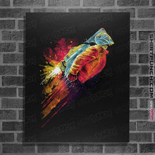 Load image into Gallery viewer, Secret_Shirts Posters / 4"x6" / Black Human Rocket