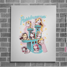 Load image into Gallery viewer, Shirts Posters / 4"x6" / White Purrincesses