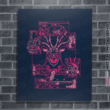 Load image into Gallery viewer, Daily_Deal_Shirts Posters / 4"x6" / Navy Kodama.Exe