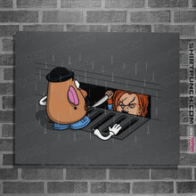 Load image into Gallery viewer, Shirts Posters / 4"x6" / Charcoal Chuckit!