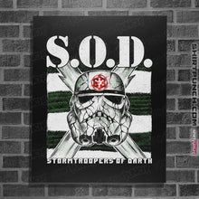 Load image into Gallery viewer, Shirts Posters / 4"x6" / Black S.O.D.