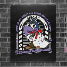 Load image into Gallery viewer, Shirts Posters / 4"x6" / Black Gonzo Melodies