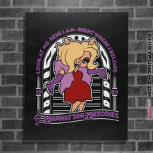 Load image into Gallery viewer, Shirts Posters / 4"x6" / Black Miss Piggy Melodies