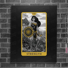 Load image into Gallery viewer, Daily_Deal_Shirts Posters / 4&quot;x6&quot; / Black JL Tarot - Strength
