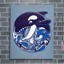 Load image into Gallery viewer, Secret_Shirts Posters / 4"x6" / Powder Blue Orca Attack
