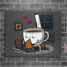 Load image into Gallery viewer, Secret_Shirts Posters / 4"x6" / Charcoal Coffee And Cigarette