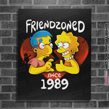 Load image into Gallery viewer, Shirts Posters / 4"x6" / Black Friendzoned