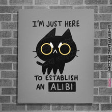 Load image into Gallery viewer, Daily_Deal_Shirts Posters / 4"x6" / Sports Grey My Alibi