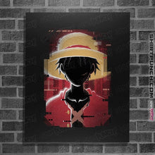Load image into Gallery viewer, Shirts Posters / 4"x6" / Black Glitch Luffy