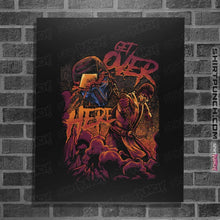 Load image into Gallery viewer, Shirts Posters / 4"x6" / Black Get Over Here