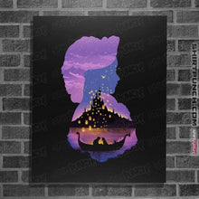 Load image into Gallery viewer, Daily_Deal_Shirts Posters / 4"x6" / Black Rapunzel Shadow