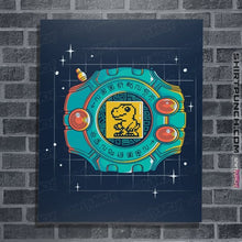 Load image into Gallery viewer, Daily_Deal_Shirts Posters / 4"x6" / Navy Digivice
