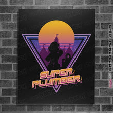 Load image into Gallery viewer, Secret_Shirts Posters / 4"x6" / Black Super Plumber