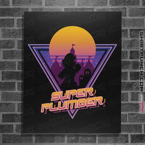 Secret_Shirts Posters / 4"x6" / Black Super Plumber