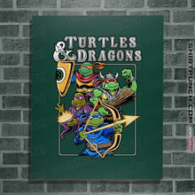 Load image into Gallery viewer, Daily_Deal_Shirts Posters / 4"x6" / Forest Turtles & Dragons
