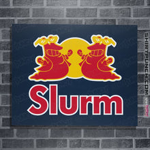 Load image into Gallery viewer, Shirts Posters / 4"x6" / Navy Slurm Energy Drink