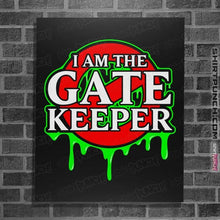 Load image into Gallery viewer, Daily_Deal_Shirts Posters / 4"x6" / Black The Gatekeeper
