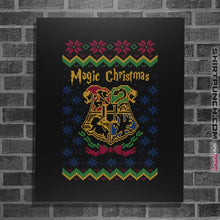 Load image into Gallery viewer, Shirts Posters / 4"x6" / Black Magic Christmas