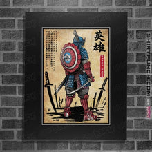 Load image into Gallery viewer, Daily_Deal_Shirts Posters / 4"x6" / Black Captain Samurai