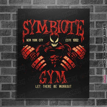 Load image into Gallery viewer, Daily_Deal_Shirts Posters / 4"x6" / Black Symbiote Gym