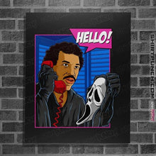 Load image into Gallery viewer, Daily_Deal_Shirts Posters / 4"x6" / Black Hello Slasher