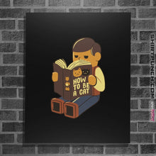 Load image into Gallery viewer, Shirts Posters / 4"x6" / Black How To Be A Cat