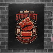 Load image into Gallery viewer, Shirts Posters / 4"x6" / Black Stone Fist Boxing