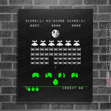 Load image into Gallery viewer, Daily_Deal_Shirts Posters / 4"x6" / Black Star Invaders