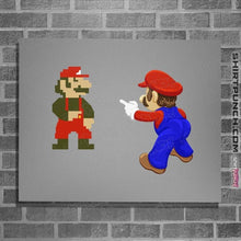 Load image into Gallery viewer, Shirts Posters / 4"x6" / Sports Grey Mario Spider-Meme