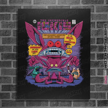Load image into Gallery viewer, Shirts Posters / 4"x6" / Black Real Monster