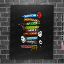 Load image into Gallery viewer, Daily_Deal_Shirts Posters / 4"x6" / Black Horror Town