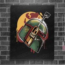 Load image into Gallery viewer, Shirts Posters / 4"x6" / Black Mandalorian Hunter