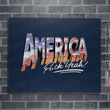 Load image into Gallery viewer, Secret_Shirts Posters / 4"x6" / Navy F Yeah!