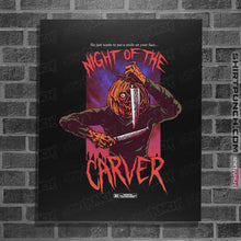 Load image into Gallery viewer, Shirts Posters / 4"x6" / Black Night Of The Carver