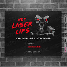 Load image into Gallery viewer, Shirts Posters / 4"x6" / Black Laser Lips