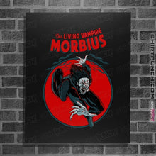 Load image into Gallery viewer, Shirts Posters / 4"x6" / Black The Living Vampire Morbius