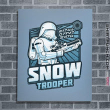 Load image into Gallery viewer, Shirts Posters / 4"x6" / Powder Blue First Order Hero: Snowtrooper