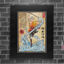Load image into Gallery viewer, Daily_Deal_Shirts Posters / 4"x6" / Black Air Nomad Master Woodblock