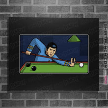 Load image into Gallery viewer, Daily_Deal_Shirts Posters / 4"x6" / Black Vulcan Snooker Player