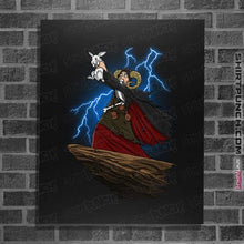 Load image into Gallery viewer, Daily_Deal_Shirts Posters / 4"x6" / Black The Rabbit King