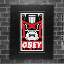 Load image into Gallery viewer, Daily_Deal_Shirts Posters / 4&quot;x6&quot; / Black Obey The Law
