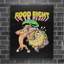 Load image into Gallery viewer, Shirts Posters / 4"x6" / Black Food Fight