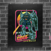 Load image into Gallery viewer, Daily_Deal_Shirts Posters / 4"x6" / Black MS-07B Gouf