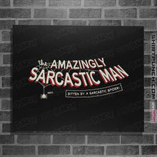 Load image into Gallery viewer, Last_Chance_Shirts Posters / 4"x6" / Black Sarcastic Man