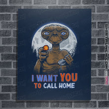 Load image into Gallery viewer, Daily_Deal_Shirts Posters / 4"x6" / Navy Uncle E.T.