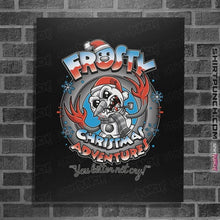 Load image into Gallery viewer, Daily_Deal_Shirts Posters / 4"x6" / Black Frosty Christmas Adventures
