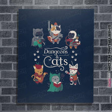 Load image into Gallery viewer, Secret_Shirts Posters / 4"x6" / Navy Dungeon Cats 2nd Edition