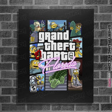 Load image into Gallery viewer, Daily_Deal_Shirts Posters / 4"x6" / Black Grand Theft Floreda