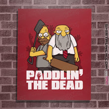 Load image into Gallery viewer, Shirts Posters / 4"x6" / Red Paddlin' The Dead